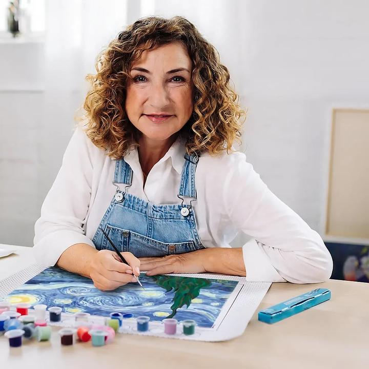 Productafbeelding Ravensburger CreArt - Schilderen op nummer ART Collectie: Sterrennacht (Van Gogh)