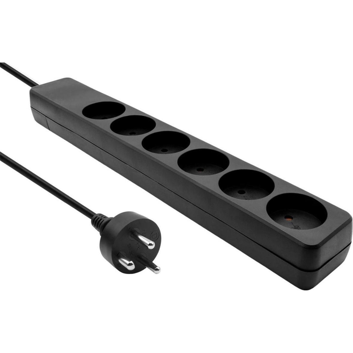 MicroConnect, Steckdosenleiste, Danish Power Strip 6-way (6 x, CEE 7/3, 5 m)
