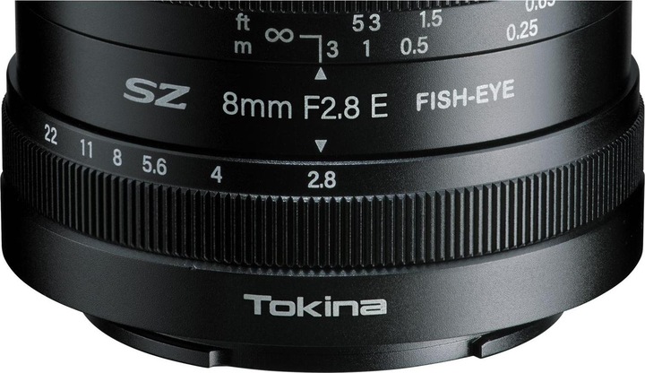 Actual product image Tokina SZ 8mm F2.8 MF Sony E-Mount (Sony E, APS-C / DX)