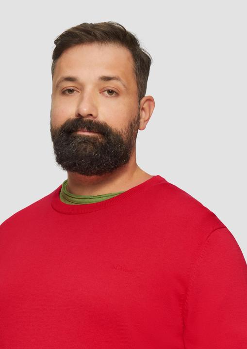 Produktbild s.Oliver Strickpullover Strickpullover mit Crewneck (3XL)