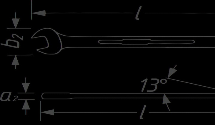 Actual product image HAZET Ratchet combination spanner 606-30 (30 mm)