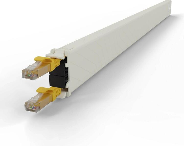 Actual product image PATCHBOX one / Cassette / 30RU / Cat 6A, UTP, 1.8 m, yellow (U/UTP, CAT6a, 1.80 m)