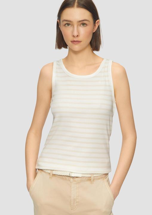 Immagine prodotto S.Oliver T-Shirt Slim-Fit-Top mit Rippstruktur (44)