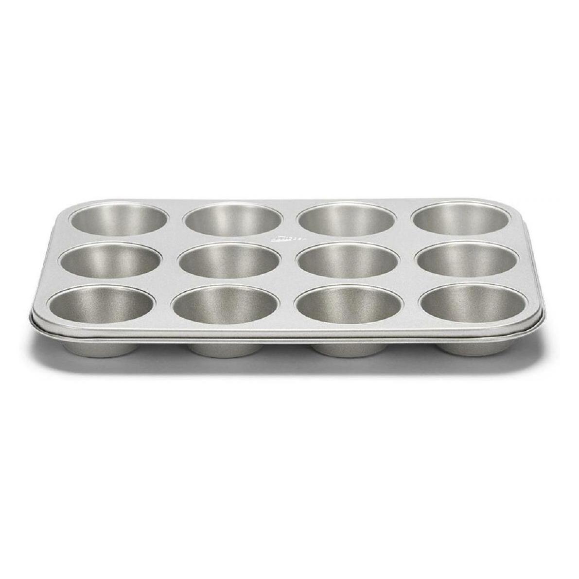 Mondex Patisse Forma Do Muffin 12 Stuks 35 Cm Zilveren Top Universeel, Bakblik, Zilver
