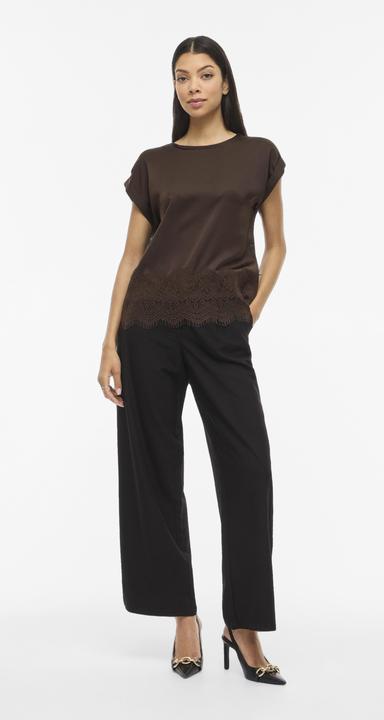 Immagine prodotto Vila VIELLETTE Spitzen Oberteil mit kurzen Ärmeln (40)