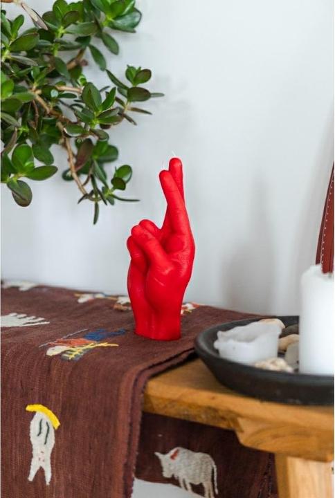 Actual product image Candle Hand crossed fingers (1 pcs.)