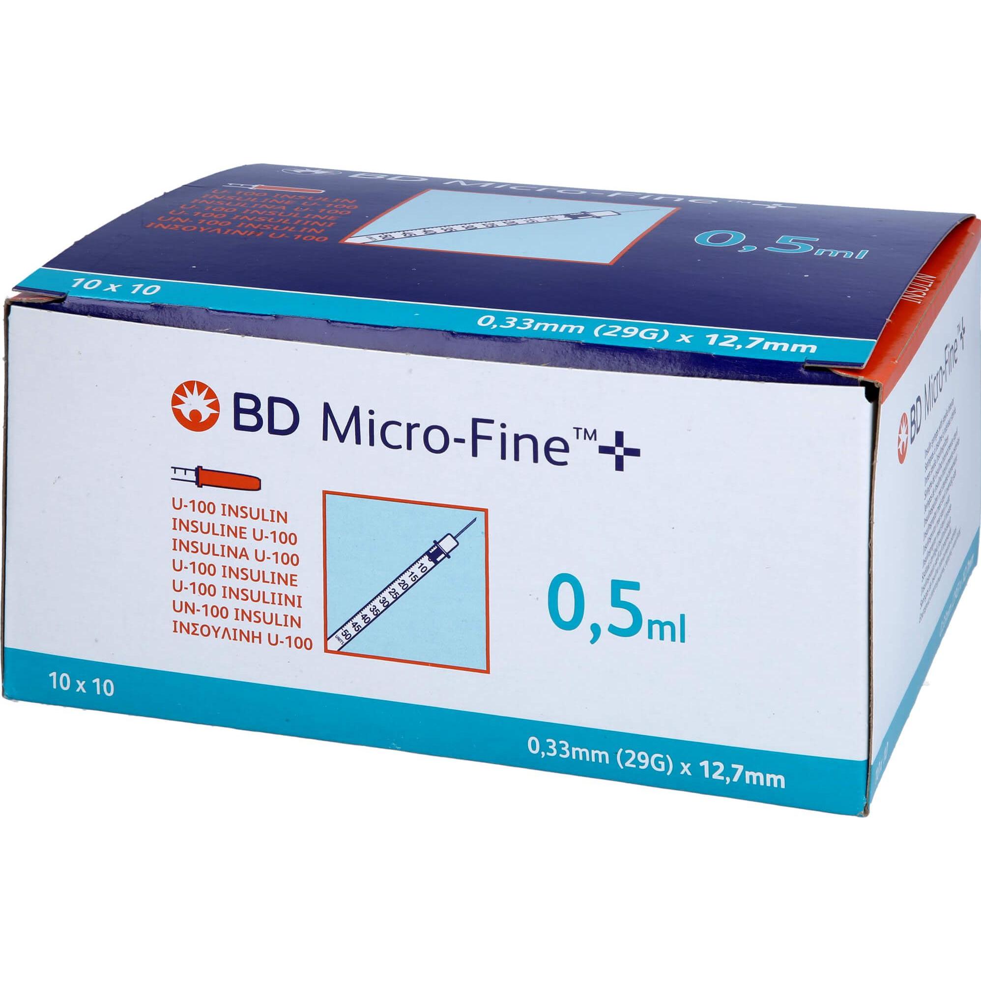 BD, Praxisbedarf, MICRO FINE+ U100 12.7