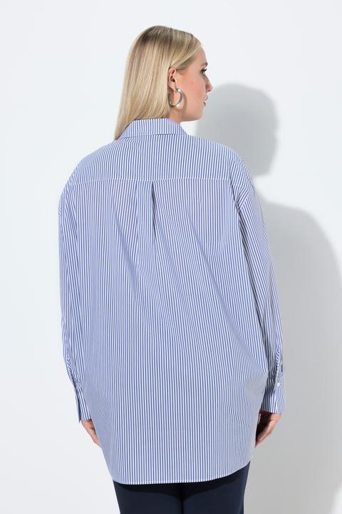 Actual product image Ulla Popken Pinstripe Tunic Blouse (50)