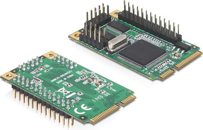Actual product image Delock 95232 - Mini PCIe I/O PCIe Full Size 2x Serial RS-232, 1x Parallel