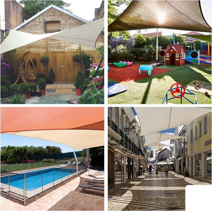 Image du produit Perel VOILE DE SOLEIL - TRIANGULAIRE - 5 x 5 m x 5 m - COULEUR : TERRACOTTA (500 x 500 cm)