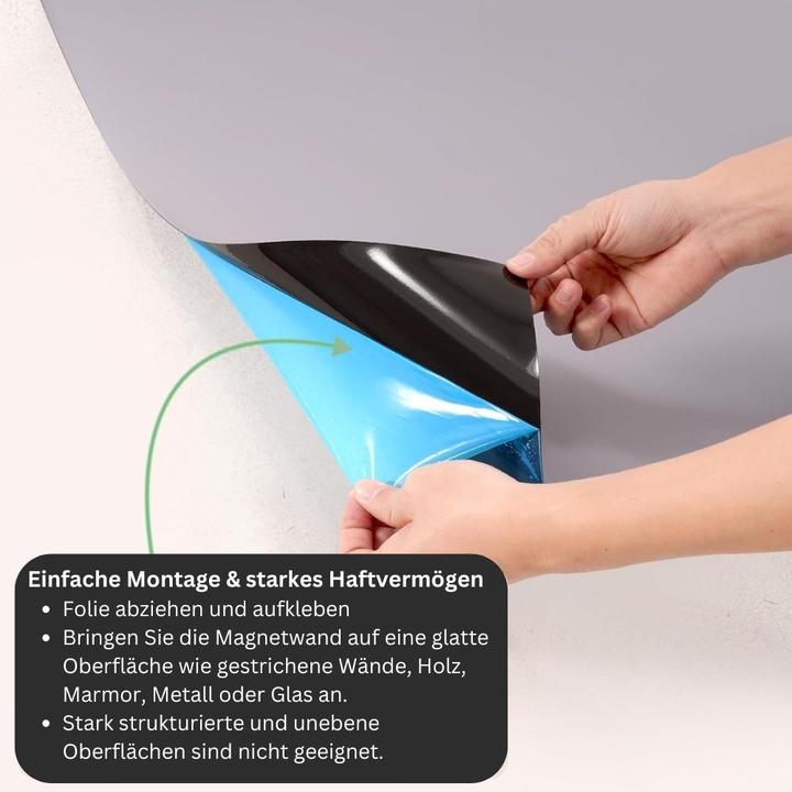 Actual product image Misiu selbstklebende Magnetwand (inkl. Kreidestifte & Wischtuch), Rosa