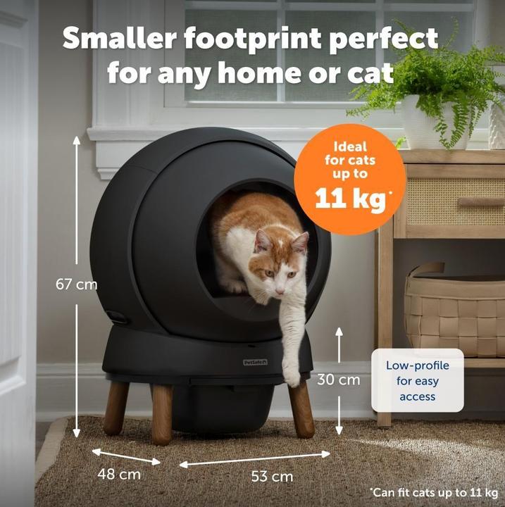 Image du produit PetSafe - Ecom Smartspin Auto CatLitter Box robot - 53 x 49 x 47cm - Black (Bac à litière autonettoyant)