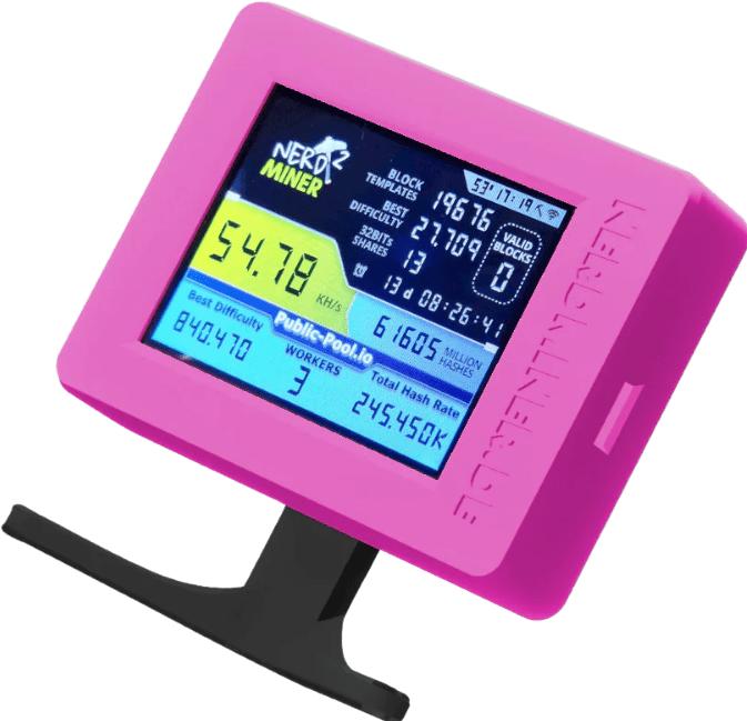 Actual product image Nerdminer 2.8" (Bitcoin)