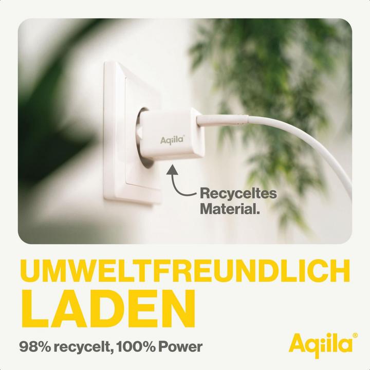 Productafbeelding Aqiila Chargebird W1 - Wandlader, 20W PD - Wit (20 W, 1 portie)