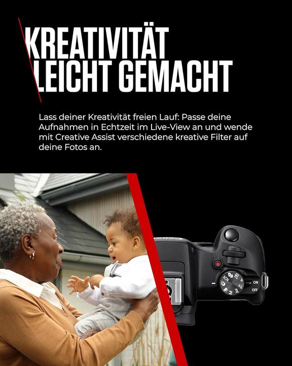 Actual product image Canon EOS R100 Kit (18 - 45 mm, 24.10 Mpx, APS-C / DX)