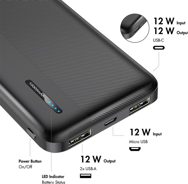 Immagine prodotto LogiLink PA0338RF (10000 mAh, 12 W, 12 Wh)