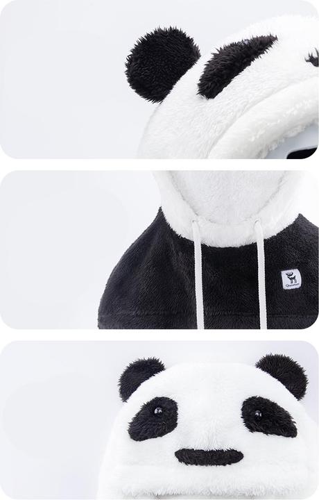 Produktbild Ty Panda Ski Balaclava for Kids/Adults Size L - Black/White