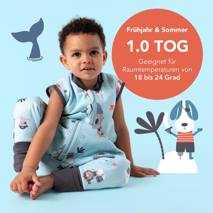 Actual product image Schlummersack Sleeping Bag with Feet & Foldable Feet Covers - 1.0 TOG (60 cm, 1.0 TOG, Autumn, Spring)