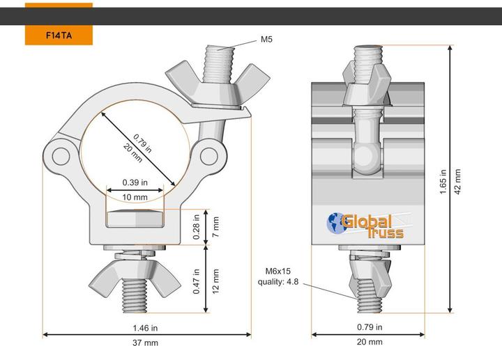 Actual product image Global Truss Trussaufnehmer F14