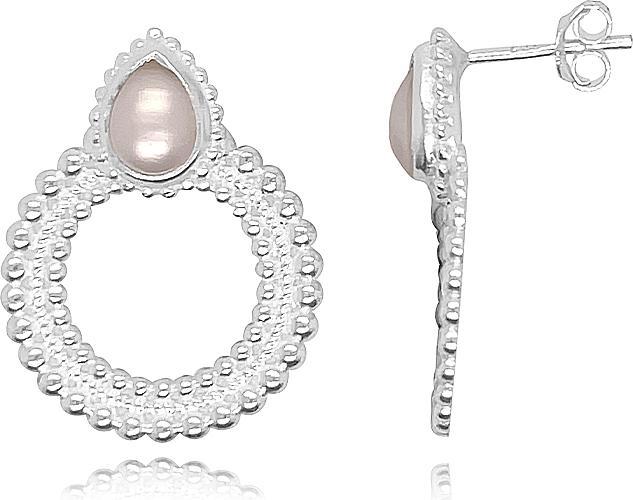 Produktbild Leyda Ohrstecker Kreis Tropfen (Silber 925, Perle)