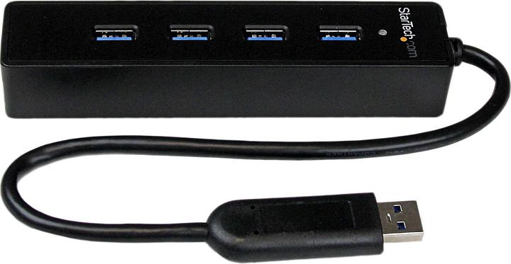 Produktbild StarTech 4 Port SuperSpeed Portable USB 3.0 Hub (USB-A, 4 Ports)