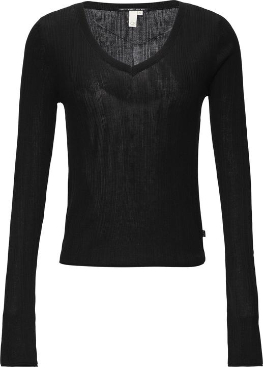 Produktbild s.Oliver Strickpullover Gerippter Feinstrickpullover aus Viskosemix (M)