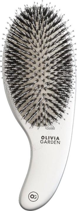 Image du produit Olivia Garden Brosse à cheveux argentée Curve Boar & Nylon