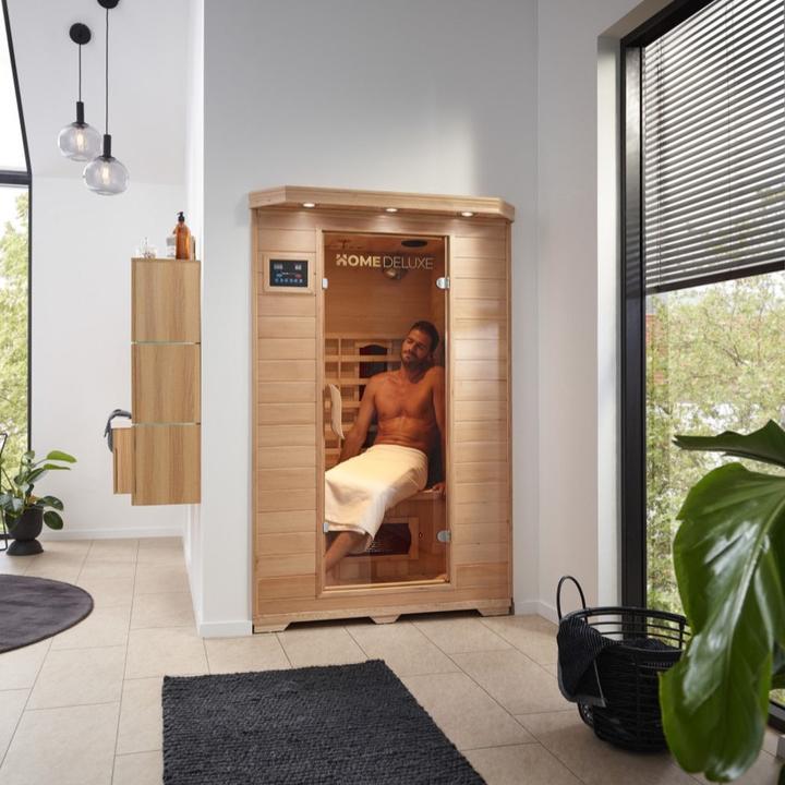 Produktbild Home Deluxe Infrarotkabine IKENNA M - 120x105cm für 2 Personen - Infarotkabine mit 1750 Watt