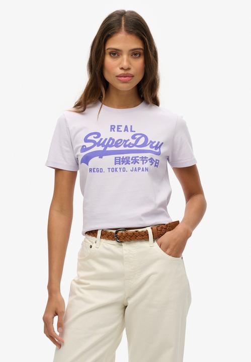 Produktbild Superdry Figurbetontes T-Shirt in Neonfarben mit Vintage-Logo (12XL)