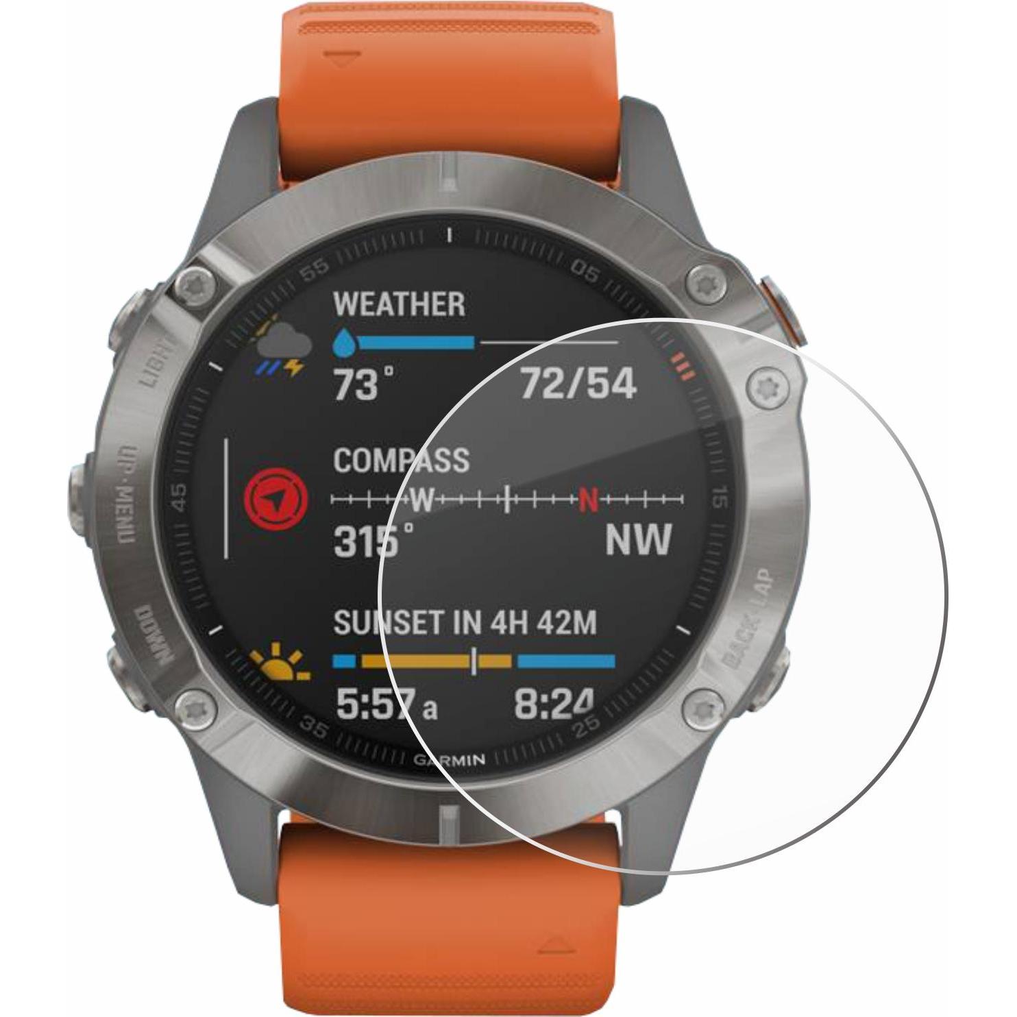 Thumbnail - Savvies Panzerglas Hartglas Displayschutz, Smartwatch Schutzfolie, Transparent