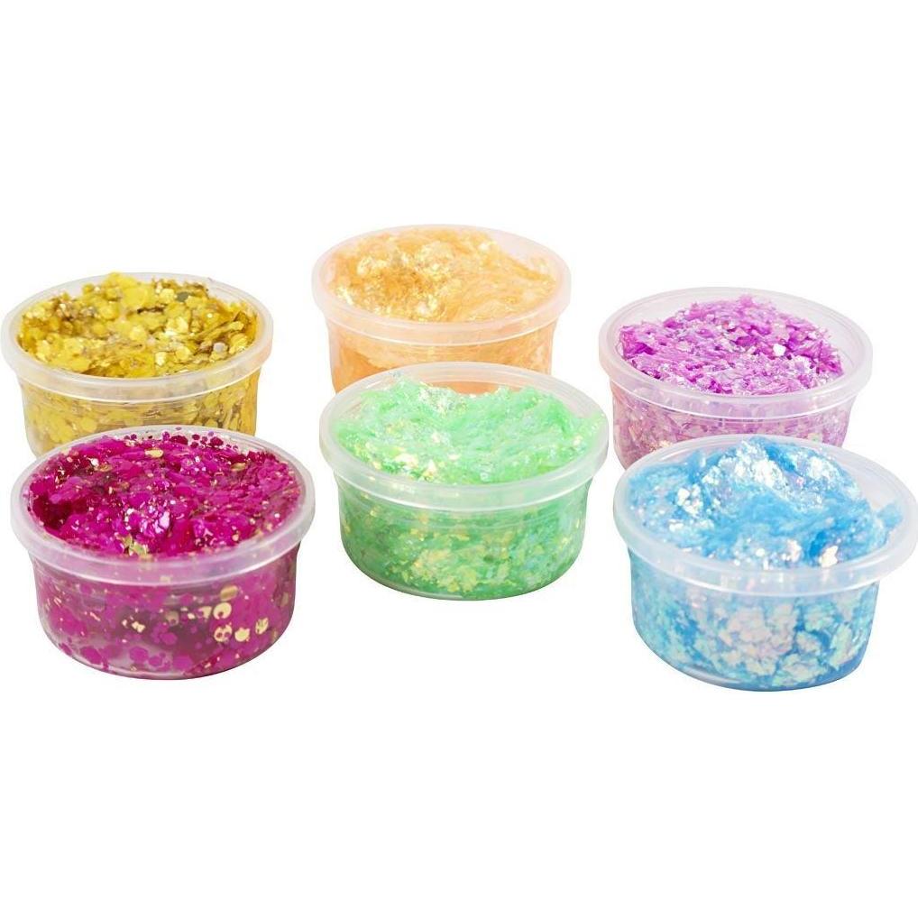 Thumbnail - Creativ Company DIY Kit - Glitter Clay 6 pcs. (78746)
