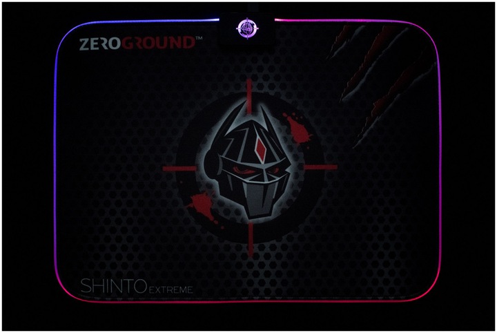 Actual product image Zeroground MP-1900G SHINTO Extreme V2.0 RGB Gaming Mouse Pad 350x250mm