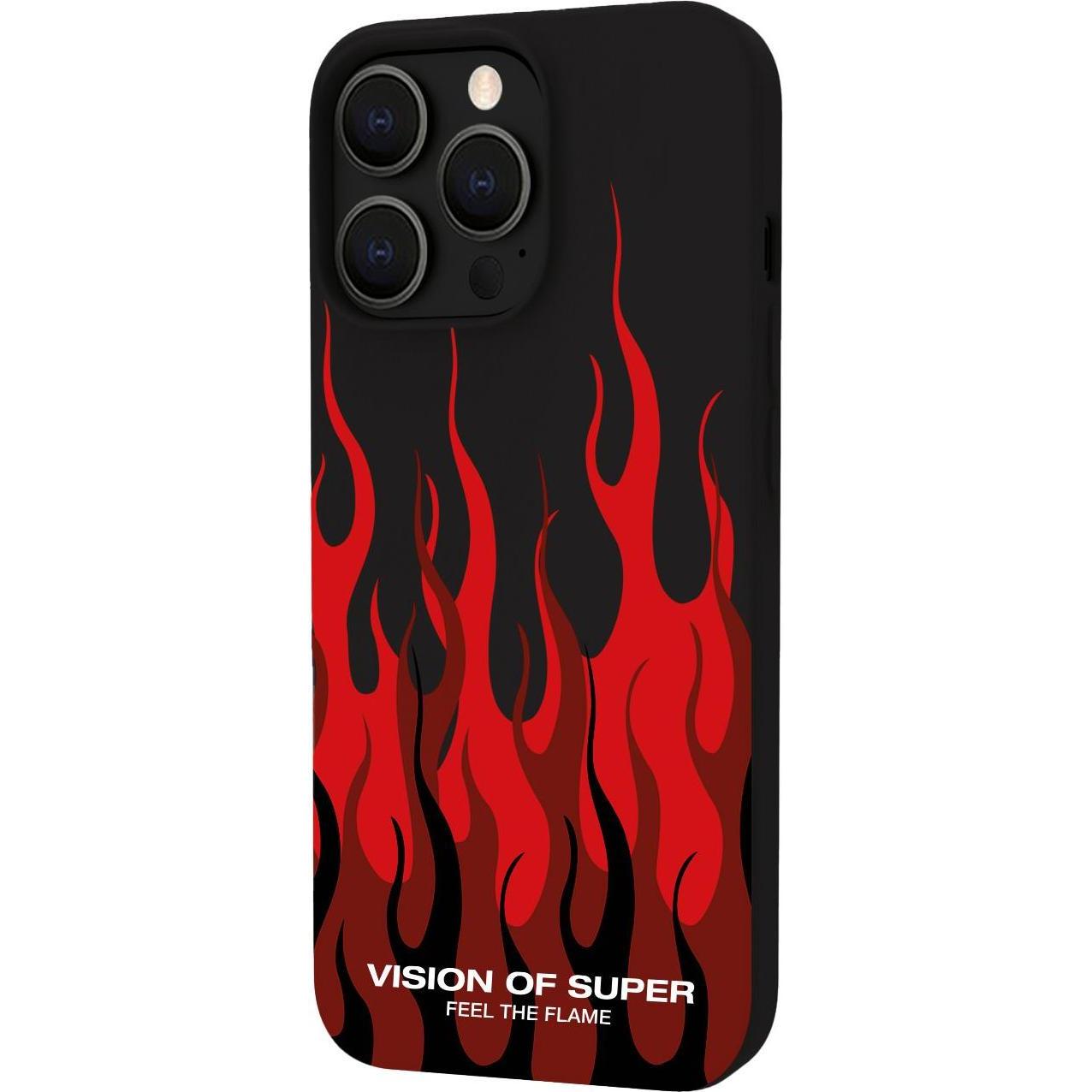 Celly Vos Chrome iPhone 14 Hülle (Apple iPhone 14 Pro), Smartphone Hülle, Schwarz