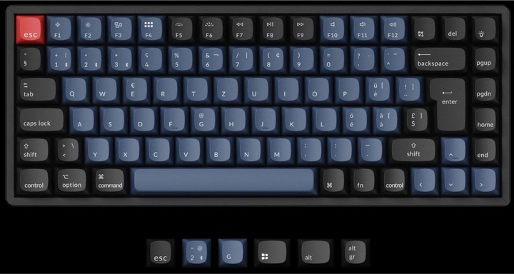 Actual product image Keychron K2 Pro (CH, Cable, Wireless)