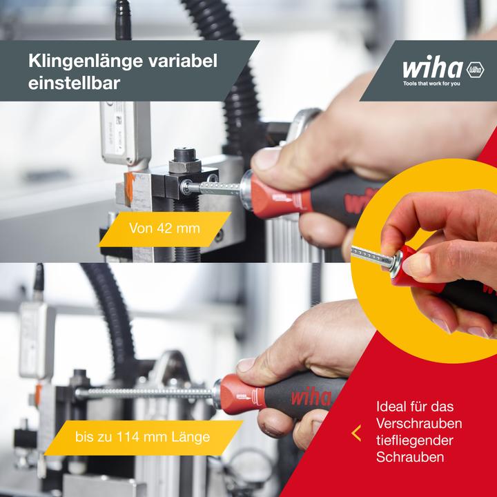 Produktbild Wiha Set SYSTEM 4 (Innensechskant, Phillipps-Kreuzschlitz (PH), Schlitzschrauben, TX)