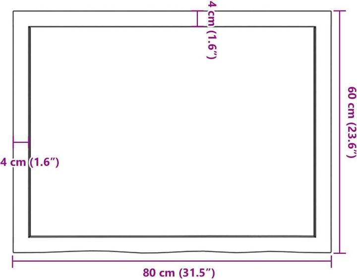 Produktbild VidaXL Gianna (80 x 4 x 60 cm)