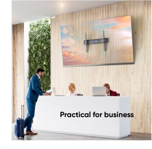 Produktbild Onkron folding TV wall mount for 60" to 110-inch screens 24" to 120.2 kg, black, VESA: 200x200 - 900 (120 kg)