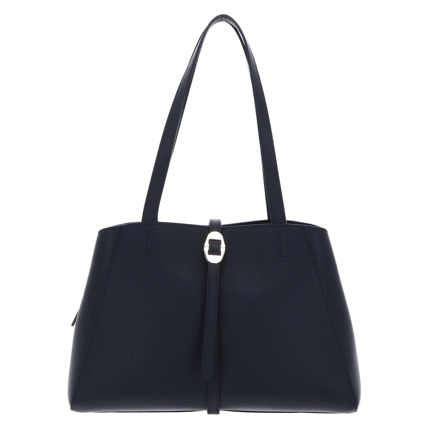 Coccinelle, Damen, Handtasche, Chara Handbag Grained Leather, Blau