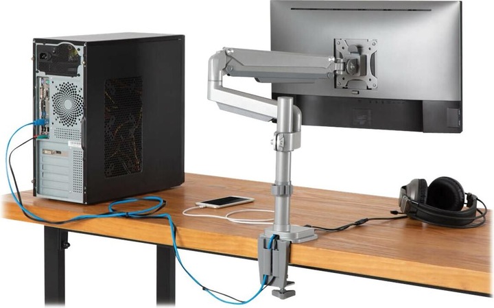 Image du produit Eaton Support de bureau à bras flexible pour écrans de 13 à 34 pouces - USB et audio (Tables, 32")