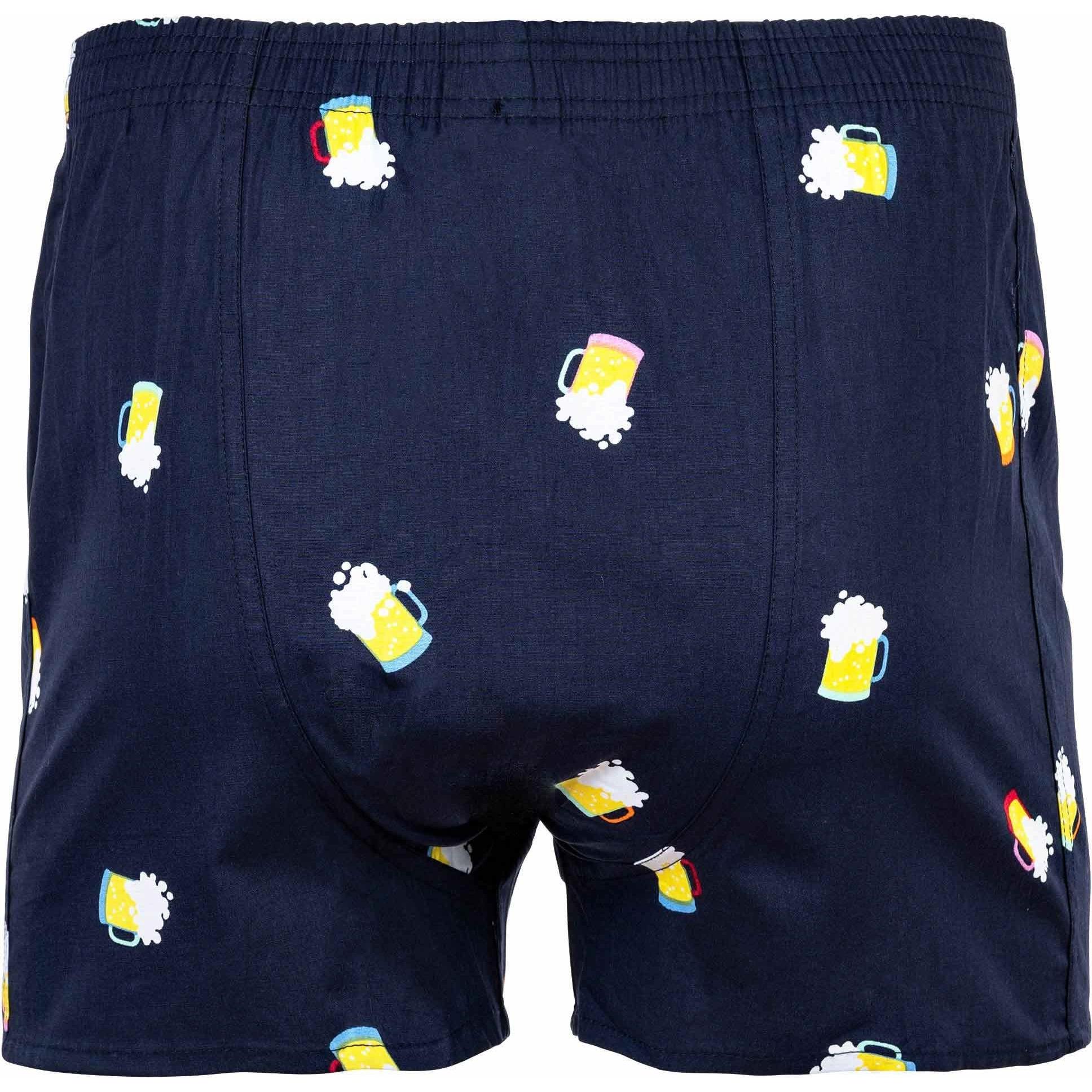 Thumbnail - Happy shorts, Herren, Unterhosen, Web-Boxershorts Casual Bequem sitzend, Braun, (L, Einzelpack)