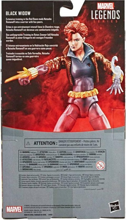 Actual product image Hasbro Marvel Legends Series Action Figure Black Widow Grey Suit