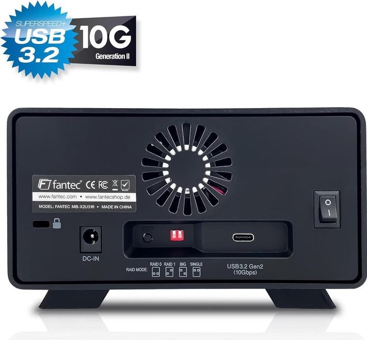 Productafbeelding Fantec MB-X2U31H 2x 3,5 Gehäuse (3.5")