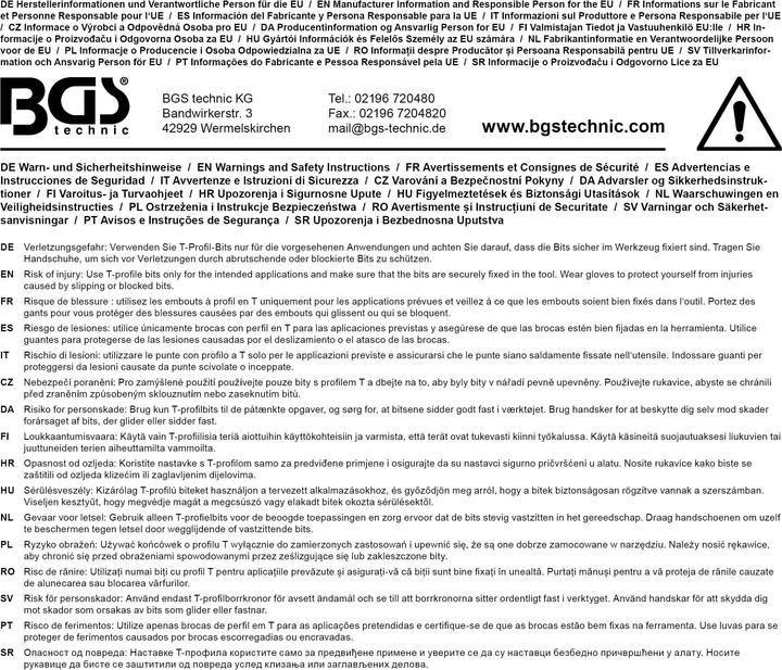 Actual product image BGS Bit Socket 10 mm (3/8") Drive T-Star (for Torx) T30 (Inner square)