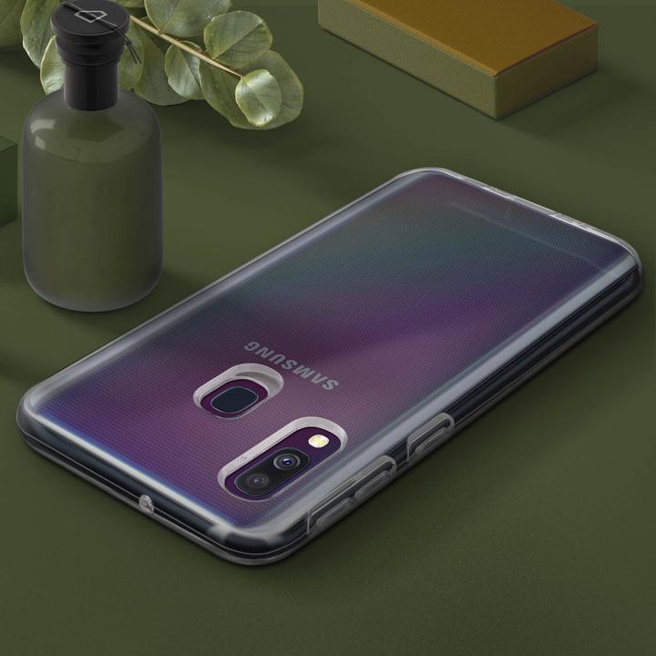 Actual product image Samsung Original ultra-thin protective case for Galaxy A40 - Transparent (Samsung Galaxy A40)