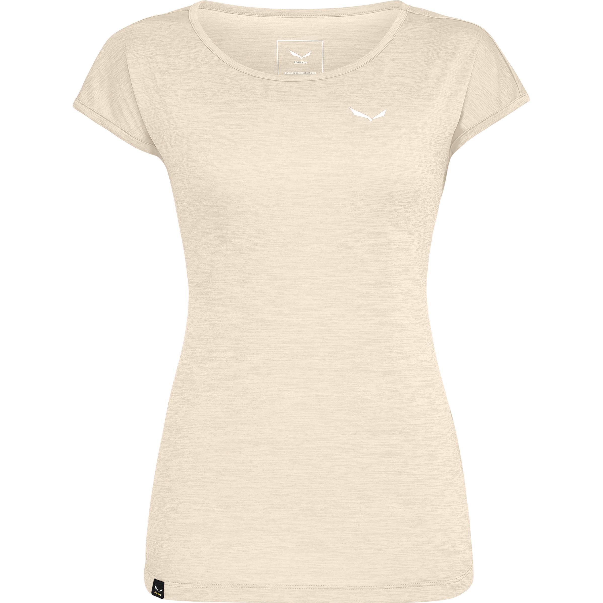 Salewa, Damen, Funktionsshirt, Puez Melange Dry'Ton T-Shirt Da (34, 40), Beige, 40, 34