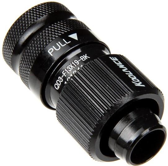 Produktbild Koolance QD3 No-Spill 19/13 mm schwarz (QD3-FS13X19-BK)