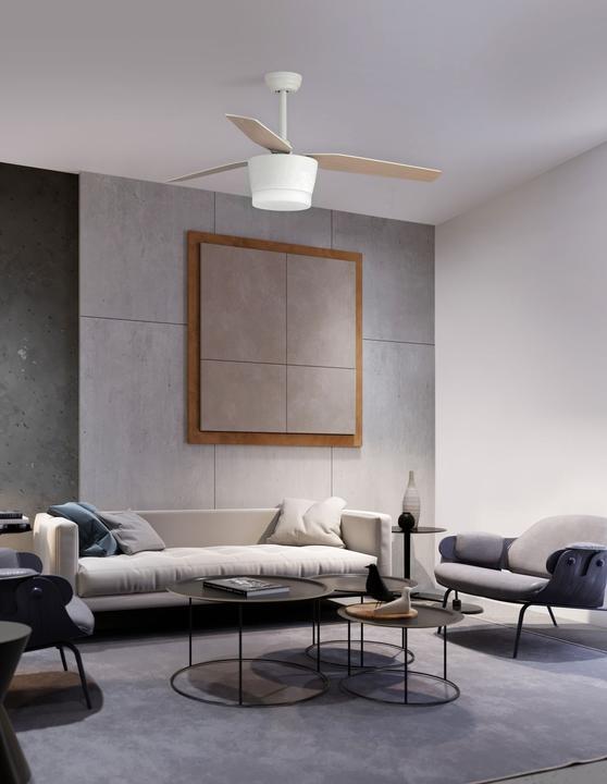 Productafbeelding Nova Luce MONSOON LED ventilator wit 18W warm wit 38-51x132cm 5260261