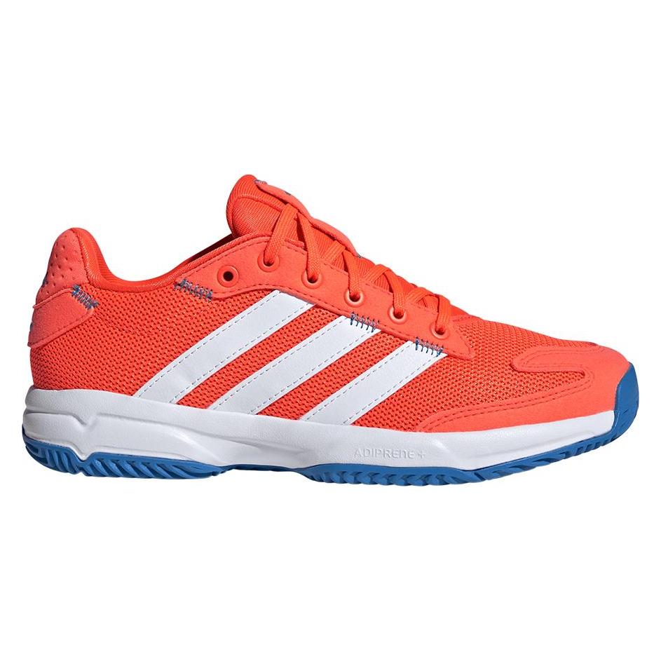 Adidas, Jungen, Hallenschuhe, Stabil Jr (38 2/3), Weiss