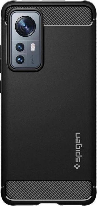 Produktbild Spigen RUGGED ARMOR XIAOMI 12/12X MATTE Juodas (Xiaomi 12, Xiaomi 12X)