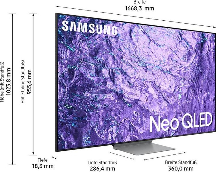 Actual product image Samsung QE75QN700C (75", QN700C, NeoQLED, 8K, 2023)
